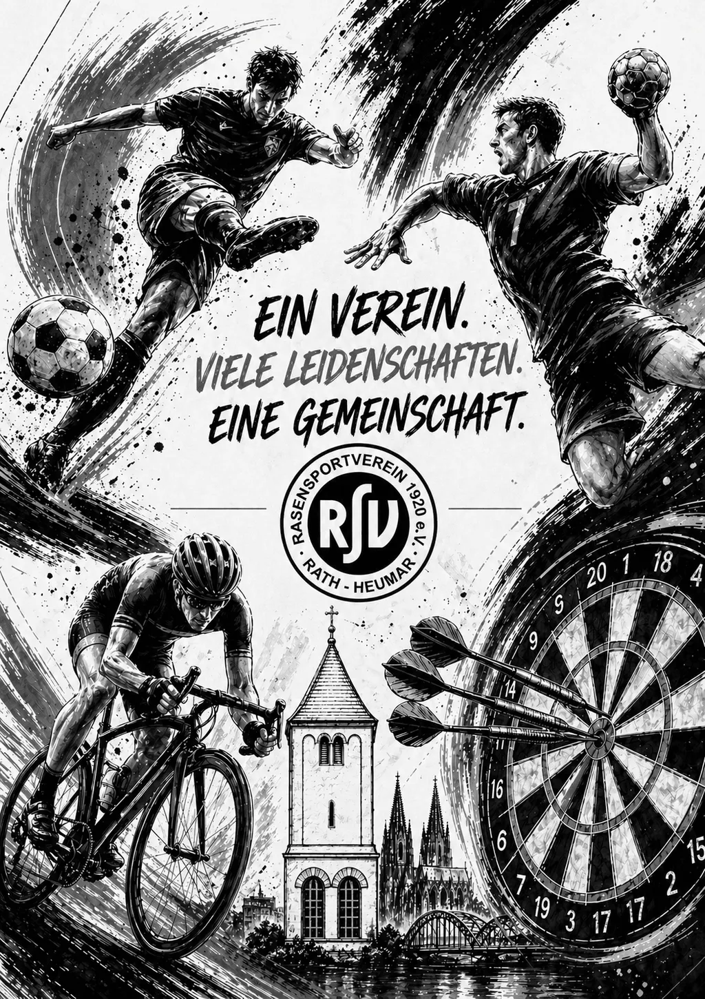 Vereinswappen des RSV Rath-Heumar 1920 e.V.